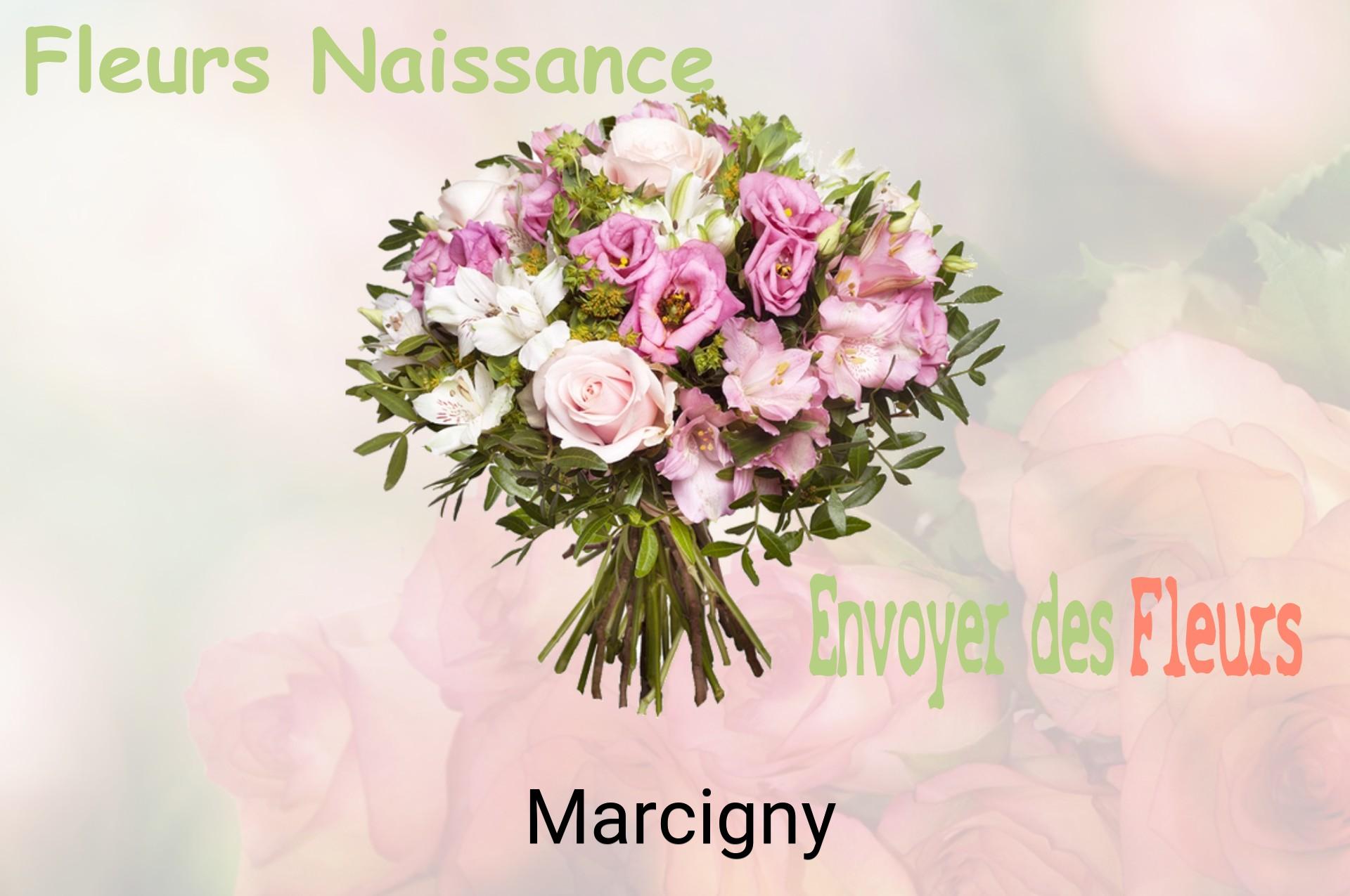 Bouquet de fleurs de naissance livré à Marcigny